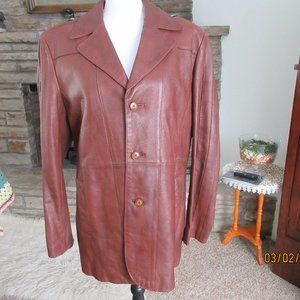 Men's Vintage Berman's Leather Jacket, Size 42